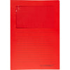 Q-CONNECT - L-folder with window, 120 g/m², A4, pack of 100, red
