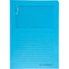 Q-CONNECT - L-folder with window, 120 g/m², A4, pack of 100, blue