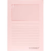 Q-CONNECT - L-folder with window, 120 g/m², A4, pack of 100, light pink