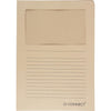 Q-CONNECT - L-folder with window, 120 g/m², A4, pack of 100, kraft