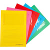 Q-CONNECT - L-folder with window, 120 g/m², A4, pack of 100, dark assorted colors