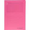 Q-CONNECT - L-folder with window, 120 g/m², A4, pack of 100, pink