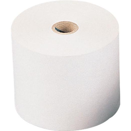 Q-CONNECT -   thermorol, papier van 55 g, ft 57 mm, diameter +/- 39 mm, asgat 12 mm, lengte 18 m, 5 stuks