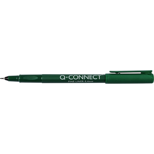 Q-CONNECT - Q-CONNECT fineliner, 0,4 mm, groen