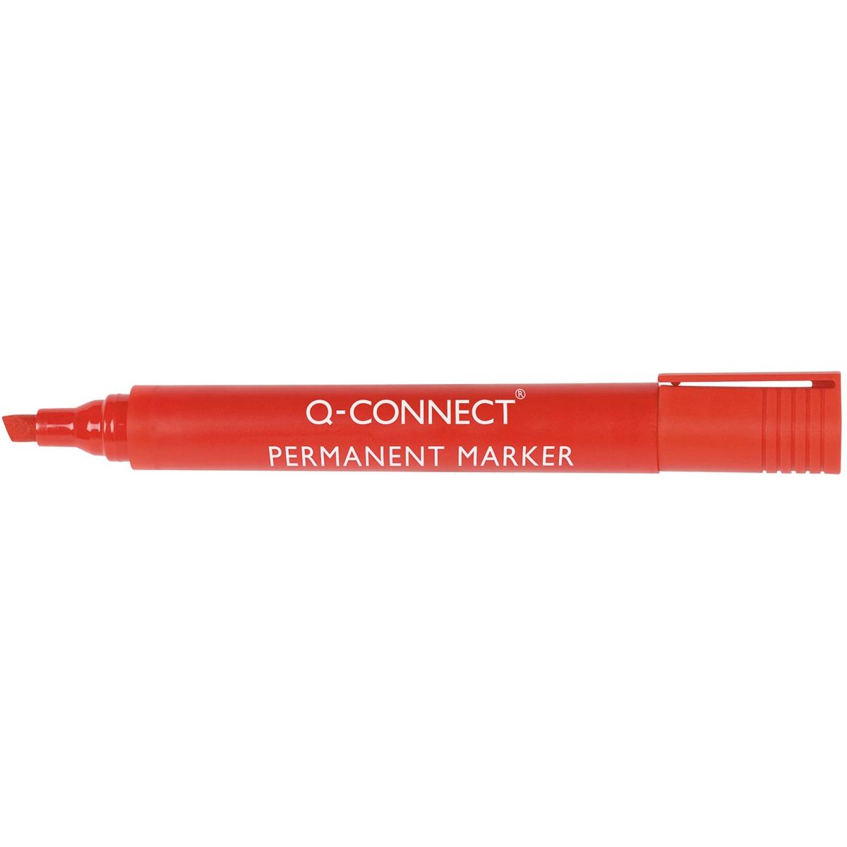 Q-CONNECT - Q-CONNECT permanente marker, 2-5 mm, schuine punt, rood