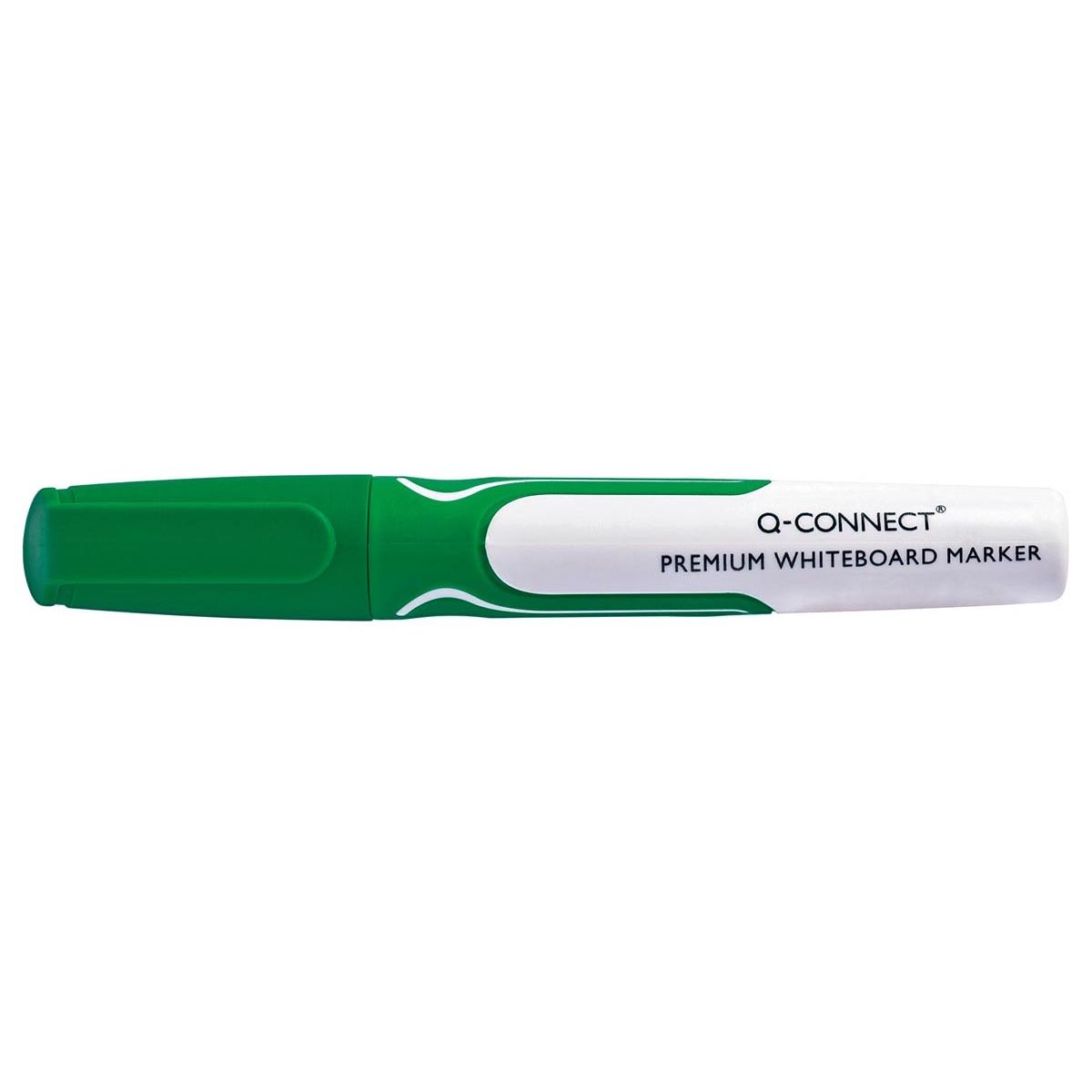 Q-CONNECT - pennarello per lavagna bianca, 3 mm, punta rotonda, verde