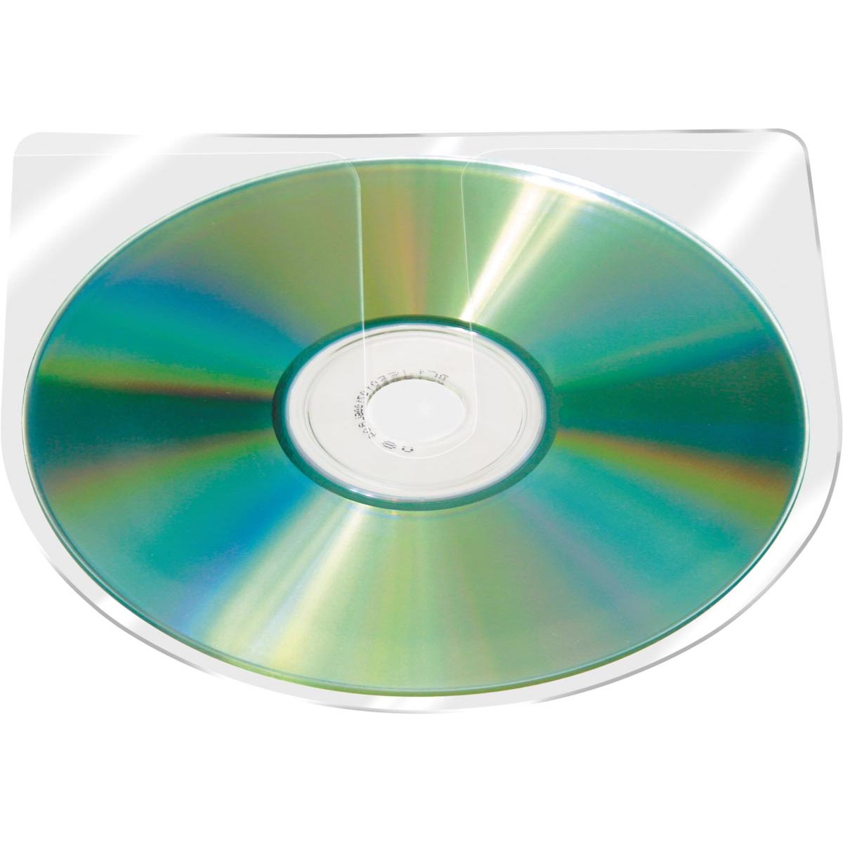 Q-CONNECT - Copertina CD autoadesiva con linguetta in PP 10 pezzi