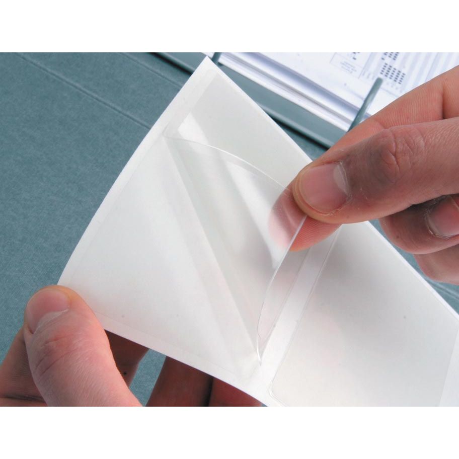 Q-CONNECT - corner pocket, self-adhesive, ft 10 x 10 cm, pack of 10 pieces