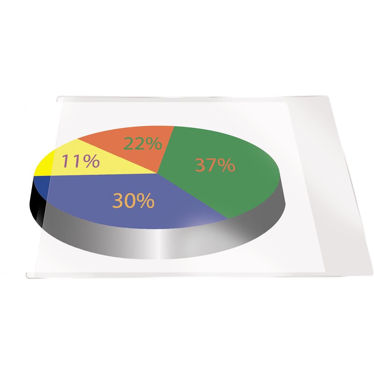 Q-CONNECT - Einstecktuch, selbstklebend, ft A4, Packung à 5 Stück