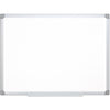 Q-CONNECT - whiteboard, with aluminum frame, melamine, 1 side white, 1 side checked, 90 x 60 cm