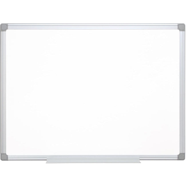 Q-CONNECT - whiteboard, with aluminum frame, melamine, 1 side white, 1 side checked, 120 x 90 cm