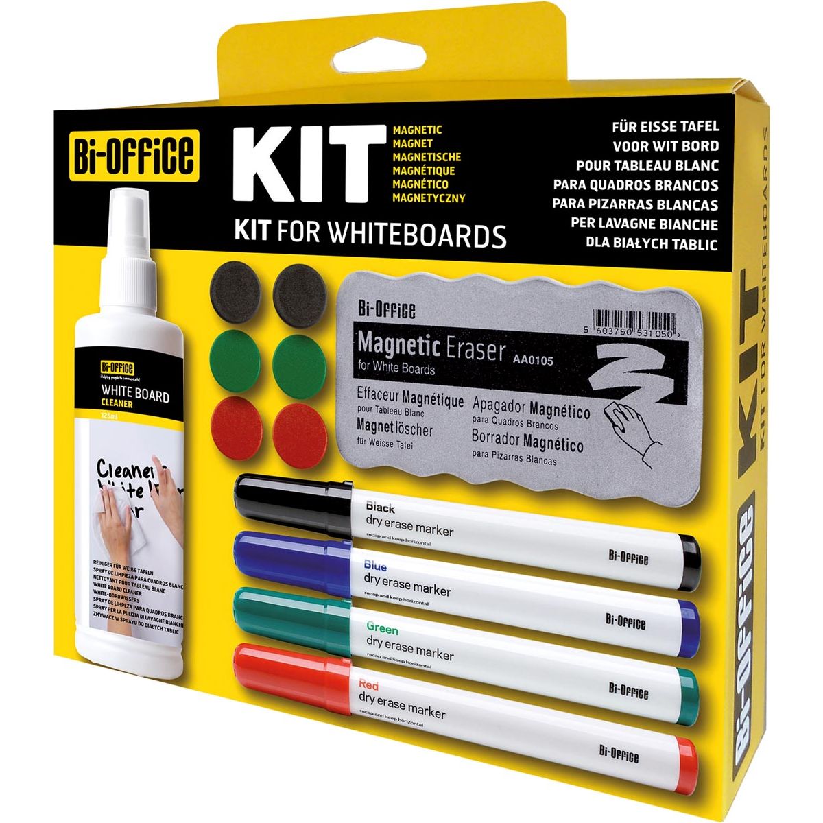 Bi-Office - Bi- terkit voor whiteboards, ophangbaar doosje