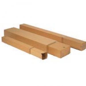 Tubo per spedizione in cartone quadrato 150x150x1000mm marrone per pezzo