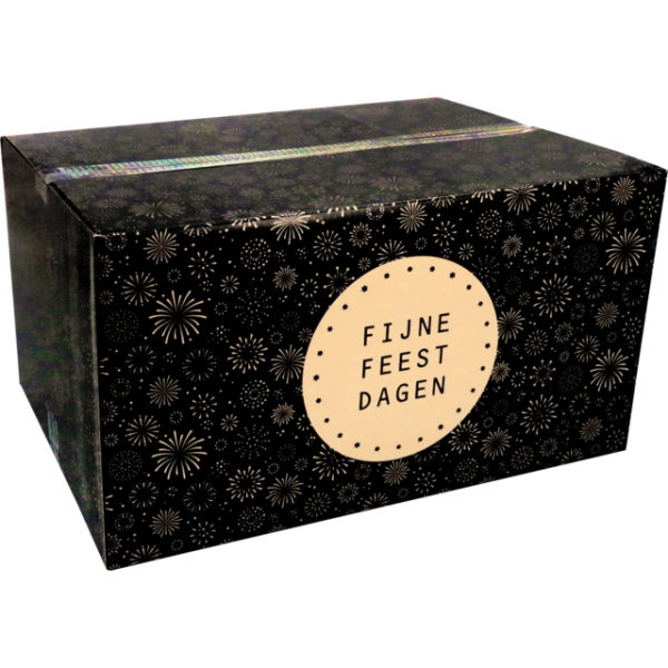 Timmers - Boîte de paquet de Noël (A) 310x200x140mm design Feux d'artifice par pièce