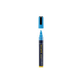 Krijtstift SECURIT SMA-510 platte punt 2-6mm lichtblauw