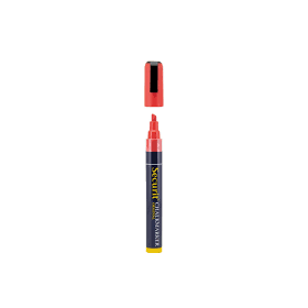 Krijtstift SECURIT SMA-510 platte punt 2-6mm rood