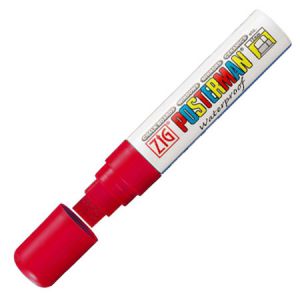 Posterman  - - Krijtstift PMA-120 rood dik 7 15mm