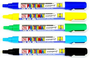 Posterman - Chalk marker PMA-20 narrow point 1mm Silver