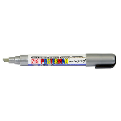 Posterman - Marqueur à craie PMA-50 pointe biseautée 2-6mm argent