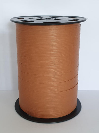 Krullint paperlook 10mm x 250 meter kleur 471 Roest/Caramel