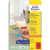 Avery Zweckform - étiquettes colorées amovibles ft 63,5 x 33,9 mm (l x h), 480 pièces, 24 par feuille, rouge