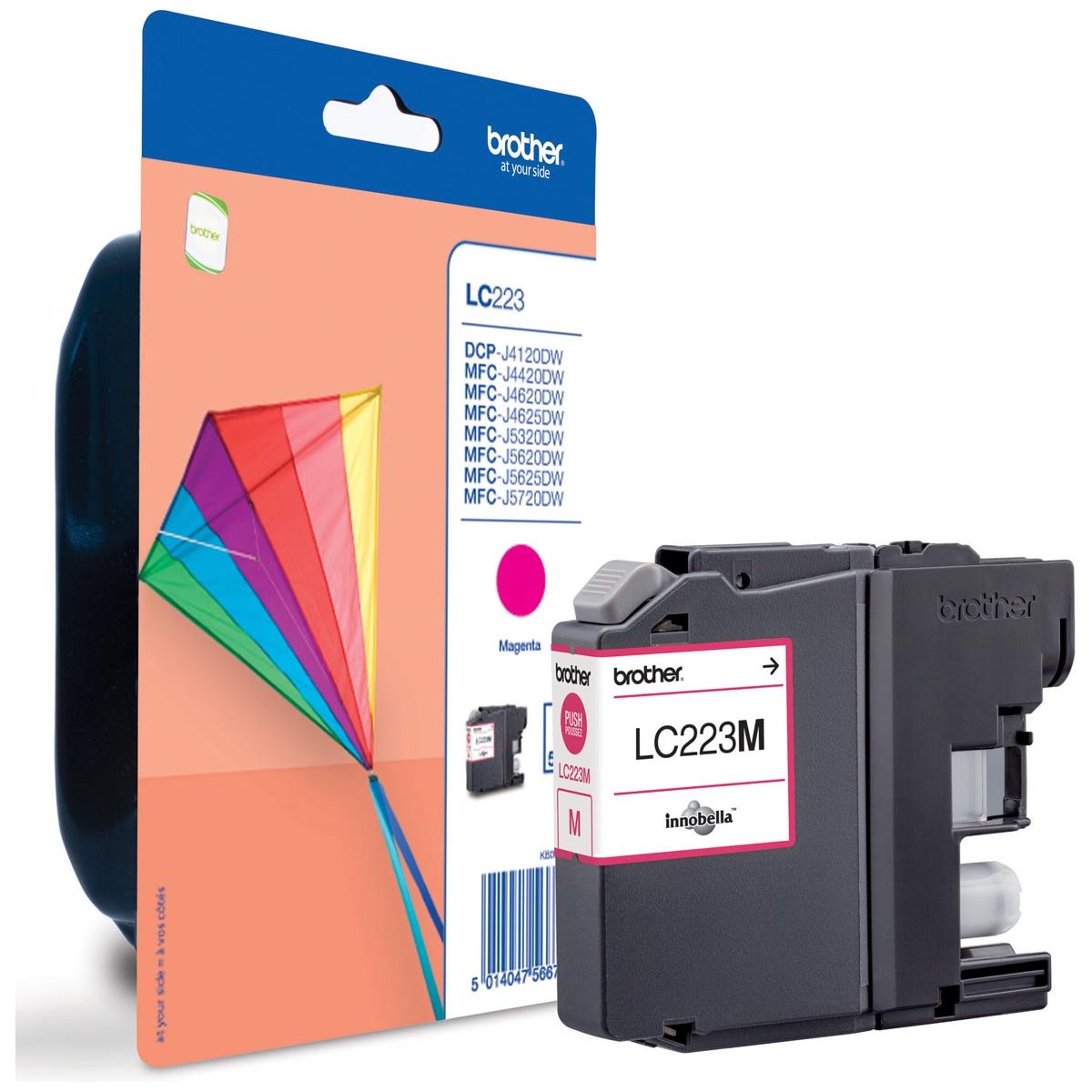 Frère - Inkcartridge, 600 pages, OEM LC -223M, Magenta