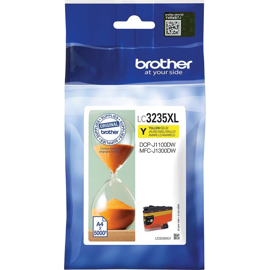 Brother -  inktcartridge, 5.000 pagina's, OEM LC3235XLY, geel