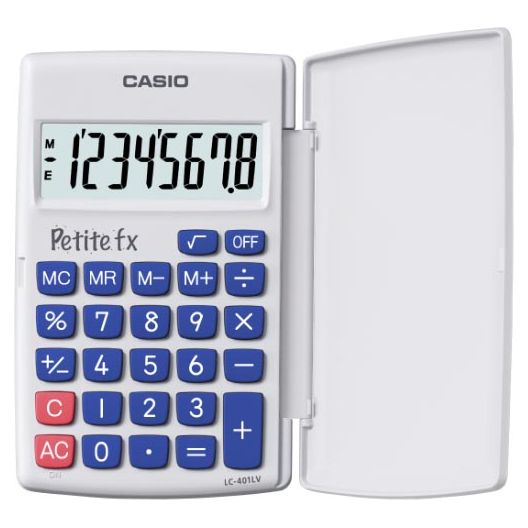 Casio - Pocket Calculator Petite FX, blanc