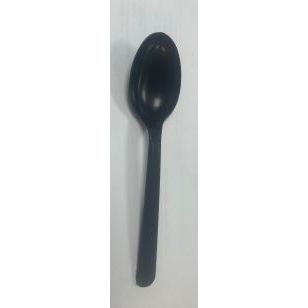 Depa - CUILLÈRE Plastique PP 18cm réutilisable NOIR 50 pièces