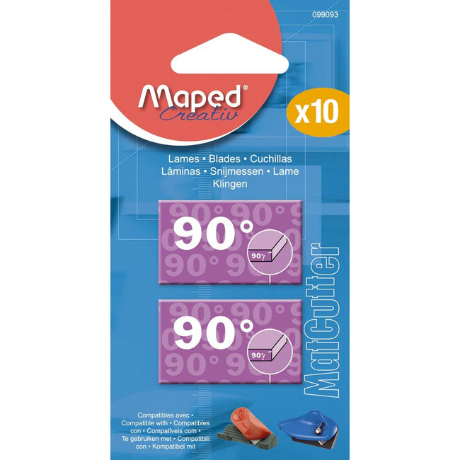 Maped -  vervangmesjes voor MatCutter 90°, blister van 10 stuks