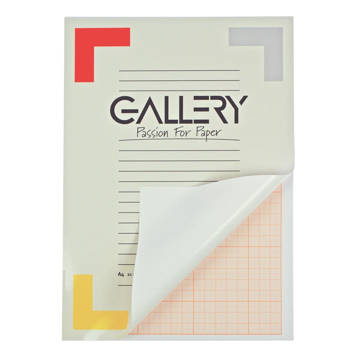 Galerie - Papier Millimètre, ft 21 x 29,7 cm (A4), bloc de 50 feuilles