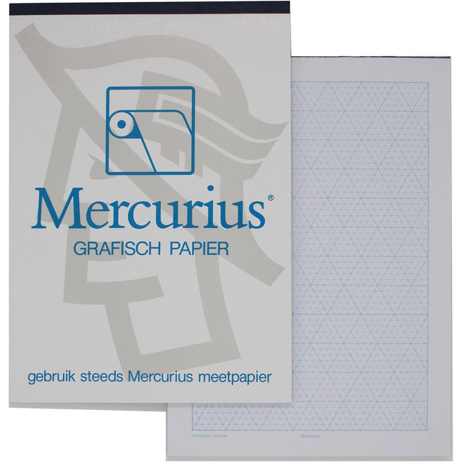 Mercurius - Mercurius isometrisch grafisch papier, 50 vel, ft A3