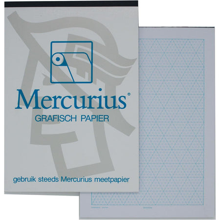 Mercury - papier graphique isométrique, 50 feuilles, pi A4