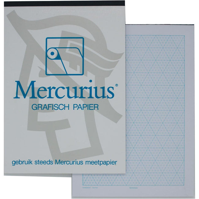 Mercurius - Mercurius isometrisch grafisch papier, 50 vel, ft A4