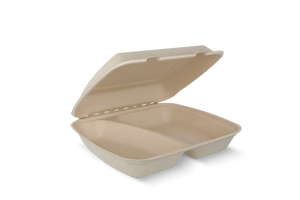 Menu box Sugar cane 3-compartments IP4 240x205x65mm 100 pieces
