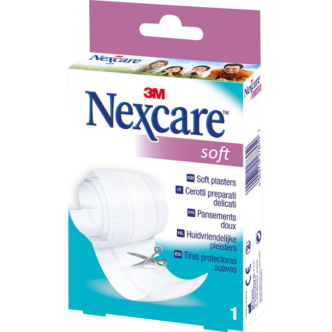 Nexcare - gesso Gesso morbido, ft 8 cm x 1 m, può essere tagliato