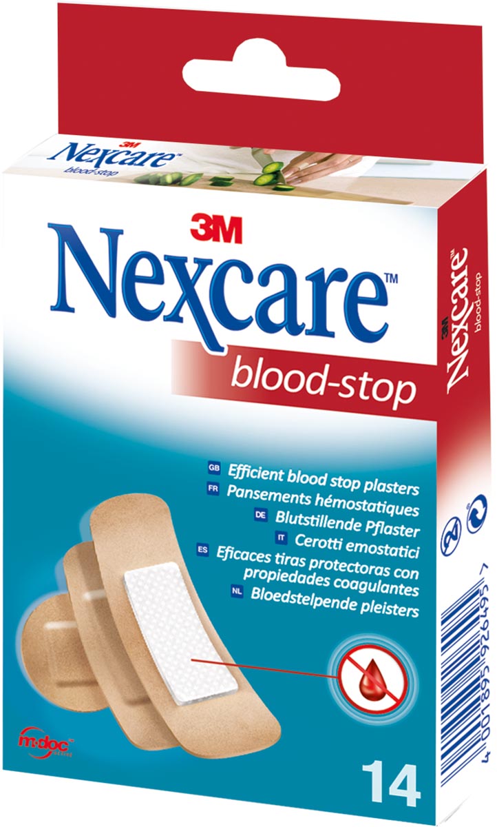 Nexcare -  bloedstelpende pleister Blood-Stop, pak van 14 stuks