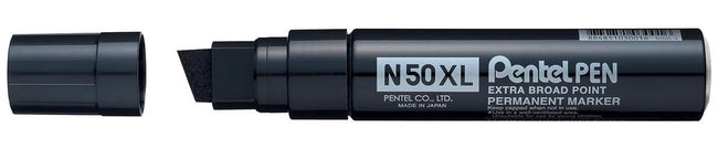 Pentel - Permanent Marker Pen N50, breiter Punkt, schwarz