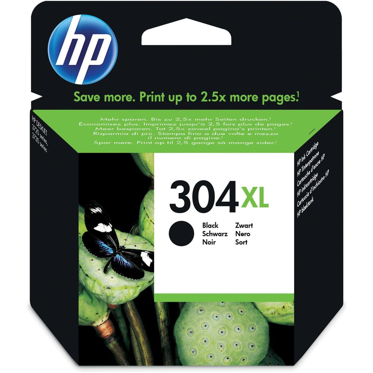 HP -  inktcartridge 304XL, 300 pagina's, OEM N9K08AE, zwart