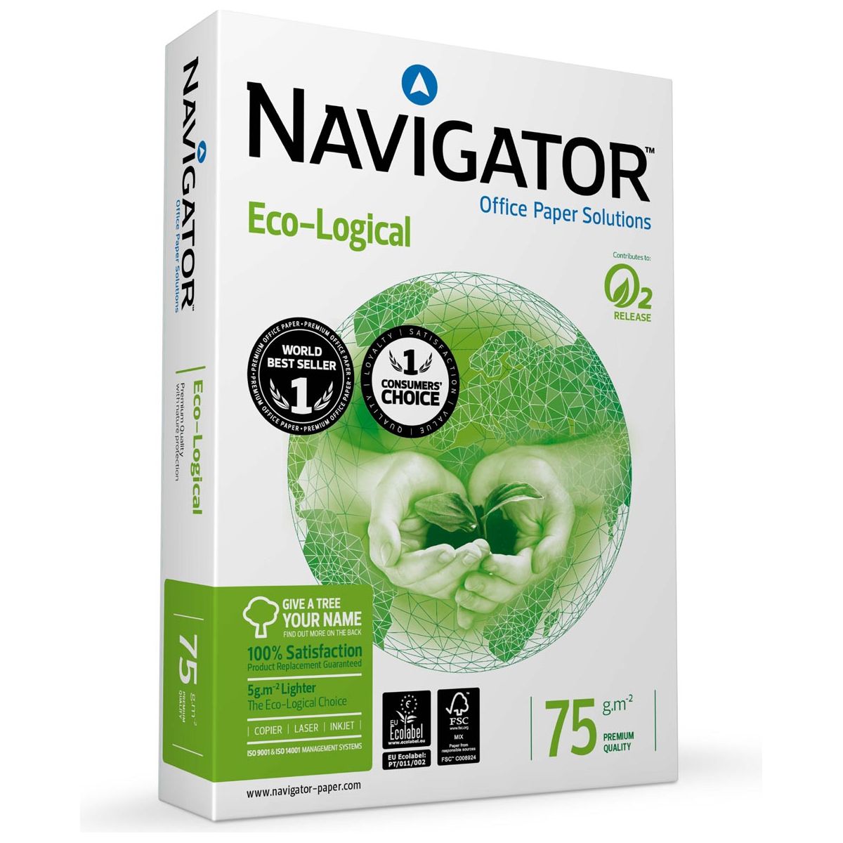 Navigator - Eco-Logical printpapier ft A3, 75 g, pak van 500 vel