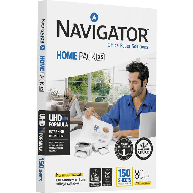 Navigator - Papel de impresión Home Pack XS ft A4,80 g, paquete de 150 hojas
