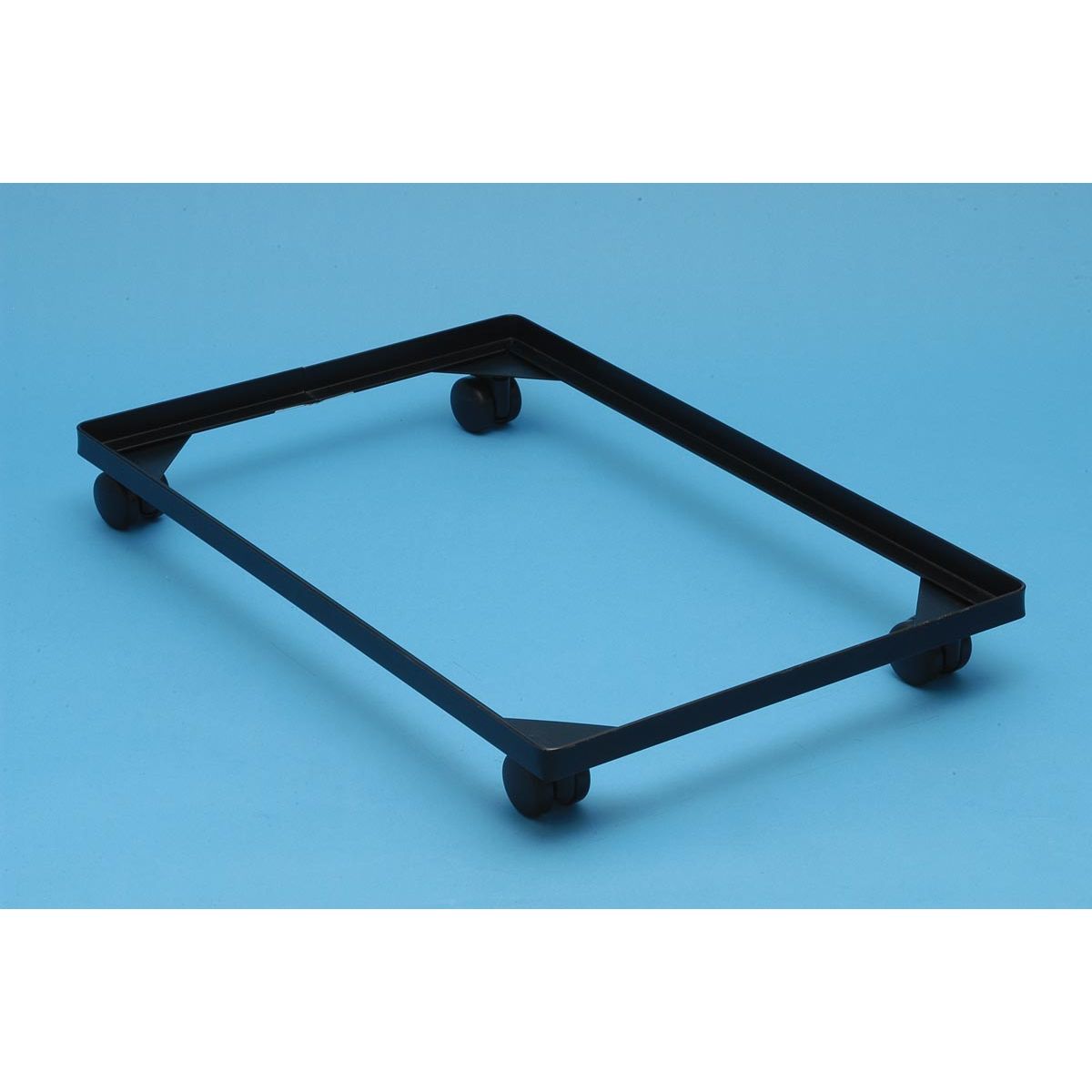 Scatola davvero utile - Base porta accessori in acciaio, con ruote (diametro: 4,5 mm) in PVC nero