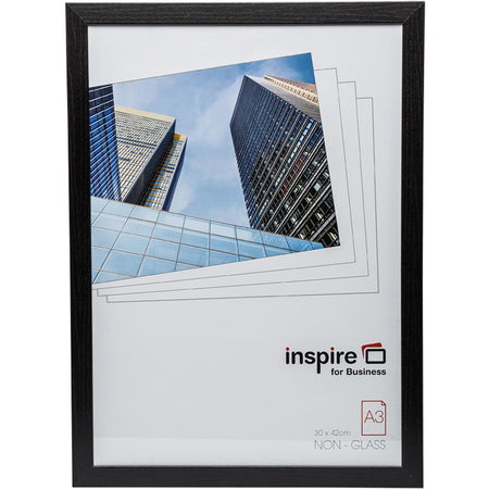 The Photo Album Company - Cornice portafoto Hampton, in MDF da 2 cm, nera, A3