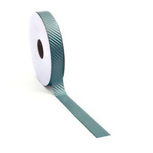 Oblique luxe lint Petrol 15mm x 15 meter