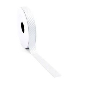 Oblique luxe lint Wit 15mm x 15 meter