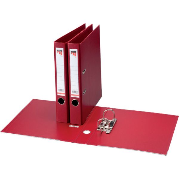 Quantore - Ordinatore A4 50mm PP rosso scuro | 10 pezzi
