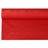 Papstar -  Tafelkleed uit papier met damastprint, 1,2 x 8 m, rood