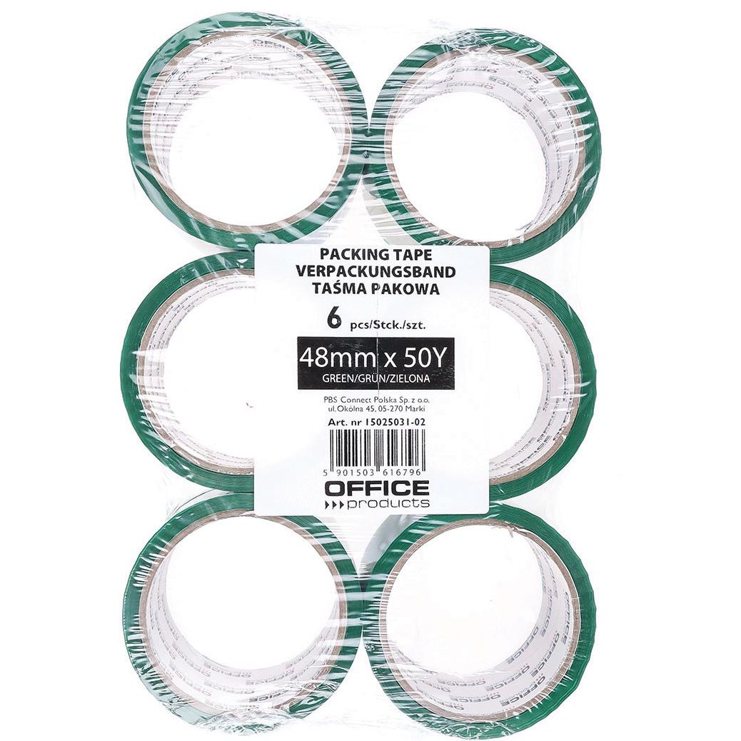 OFFICE products -   verpakkingse, 48 mm x 46 m, groen