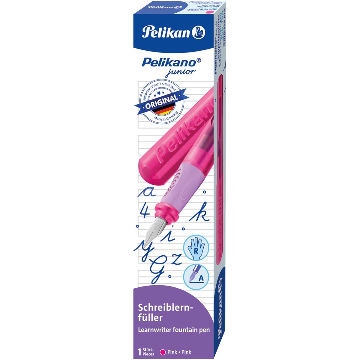 Pelikan - Fountain Pen o Junior P67 pour droite - handicapé, rose