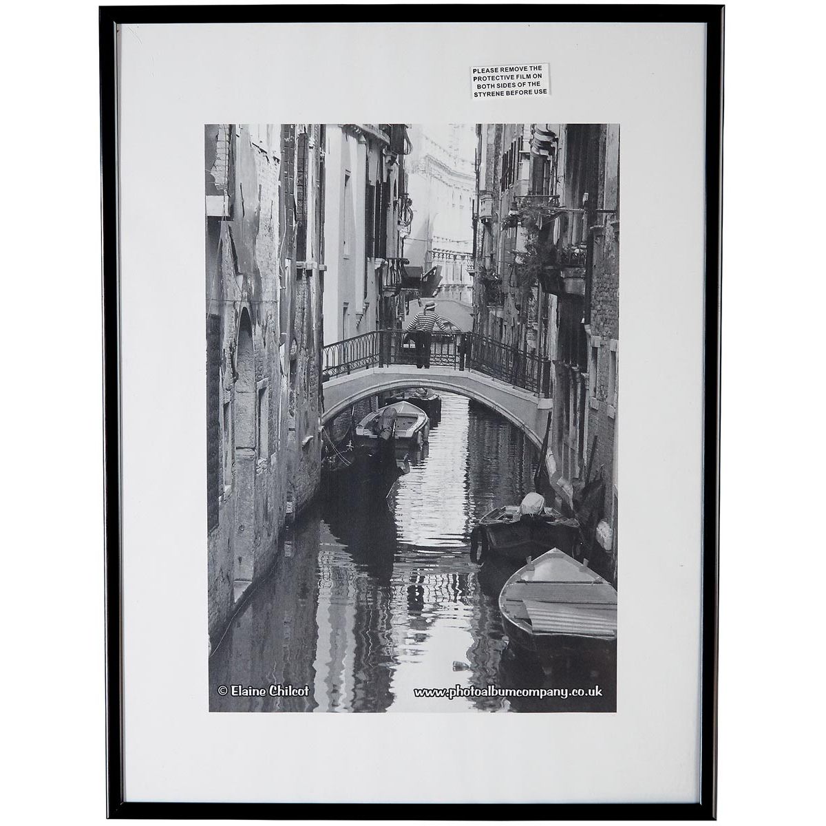 The Photo Album Company - Cornice per foto TPAC in alluminio, nera, A3
